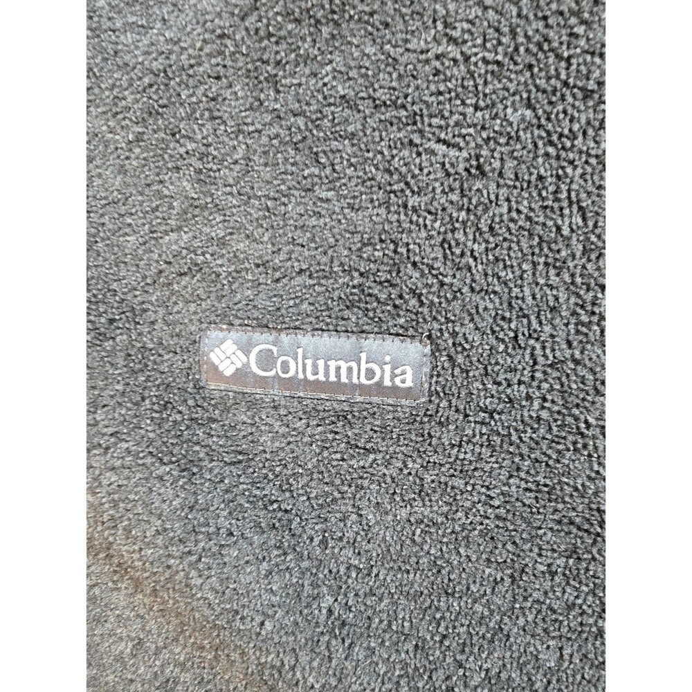 Columbia Fleece Vest Mens XL Charcoal Gray Full Zip Outdoor Hiking Casual - Picture 3 of 7